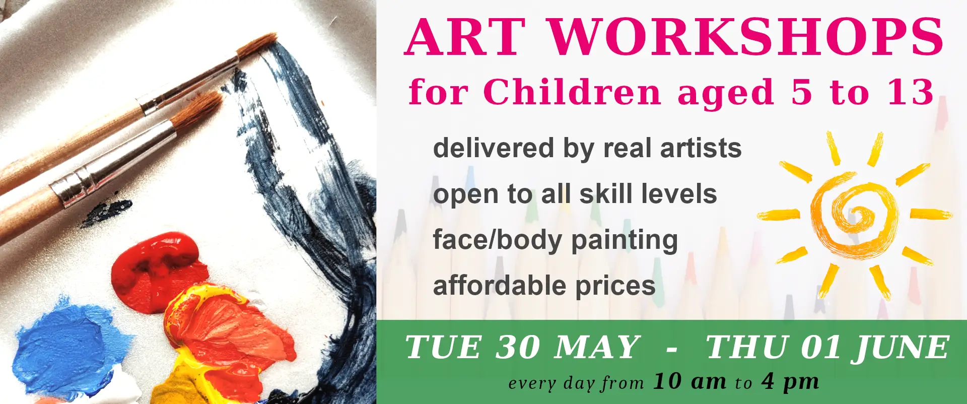 May Art Workshops for Children May Art Workshops for Children