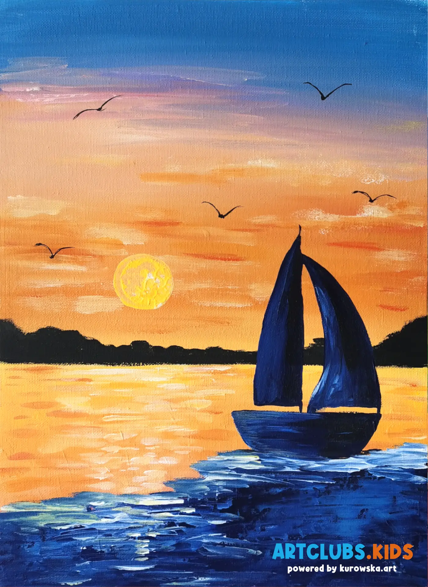 Sunset Voyage - Art Classes for Kids