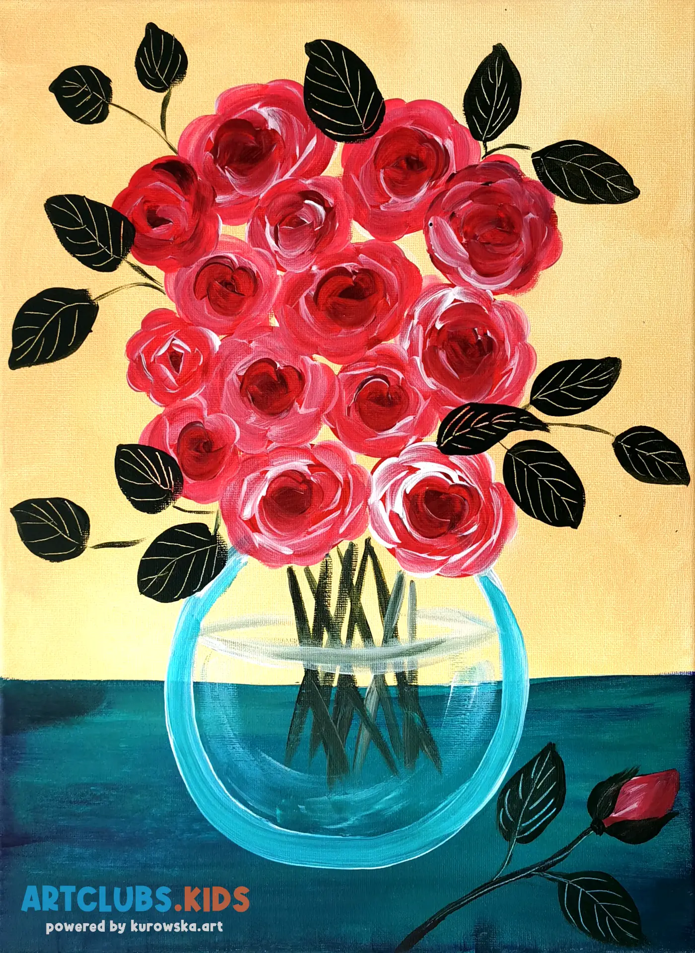 Bouquet of Roses - Art Classes for Kids