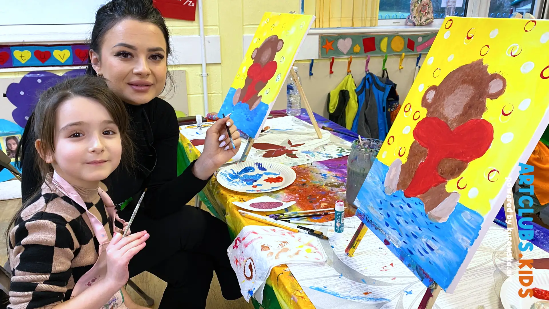 Acrylic Painting Art Classes for Children - Parent Participation