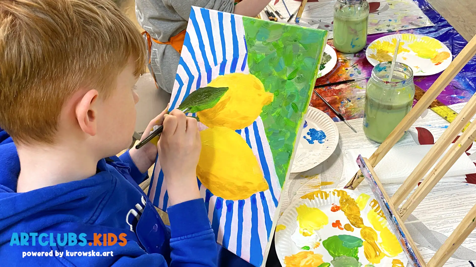 Acrylic Painting Art Classes for Children - Lemons