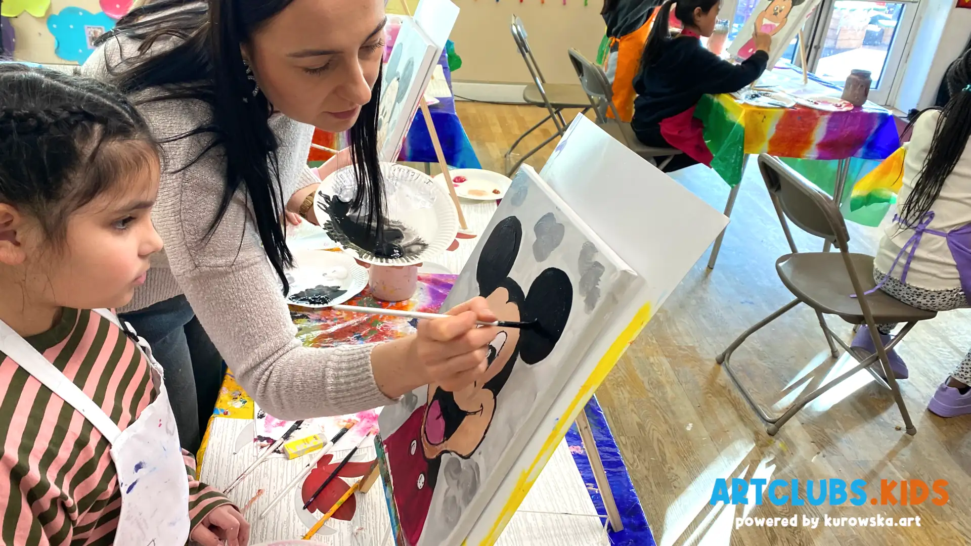 Acrylic Painting Art Classes for Children - Mickey Mouse