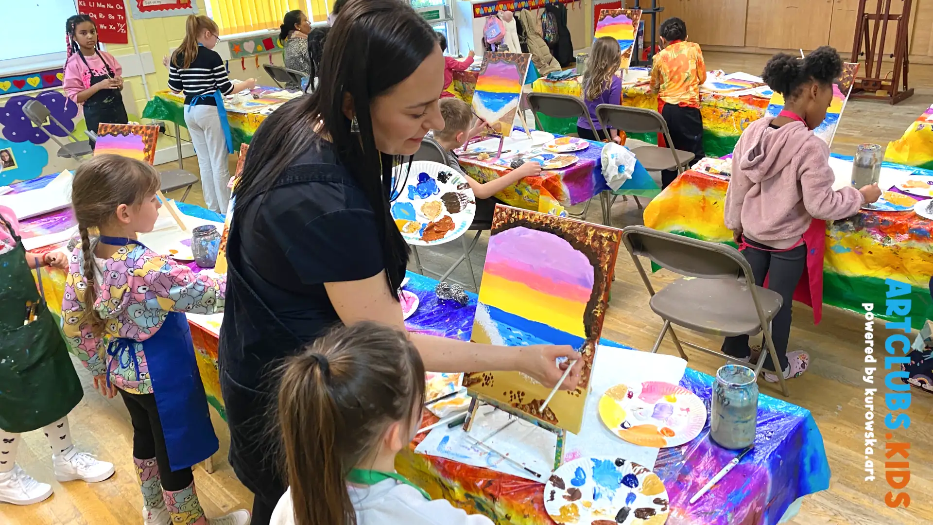 Acrylic Painting Art Classes for Children - Beach